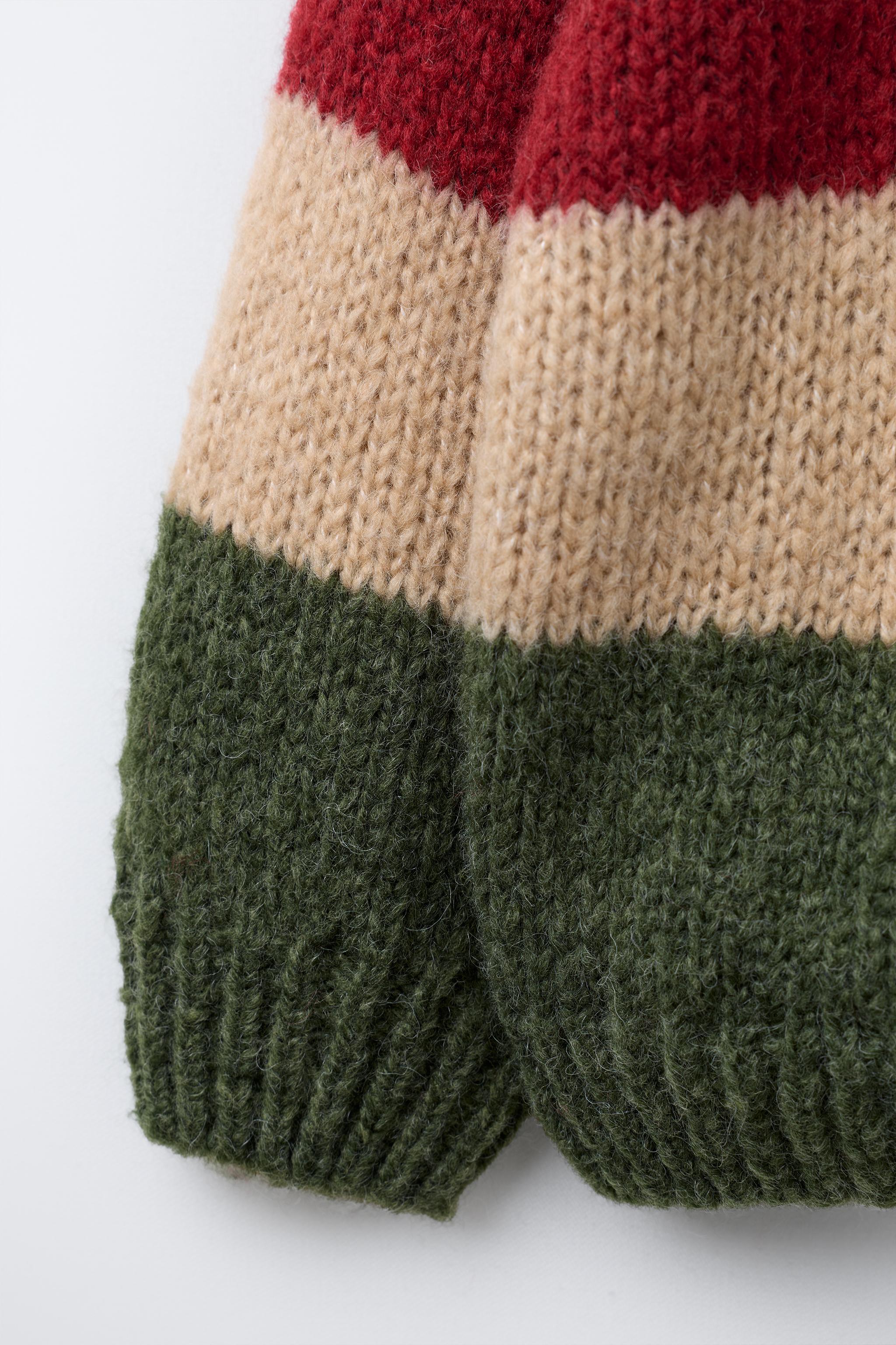 STRIPED KNIT SWEATER WITH WOOL